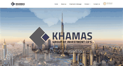 Desktop Screenshot of khamasinvestment.com